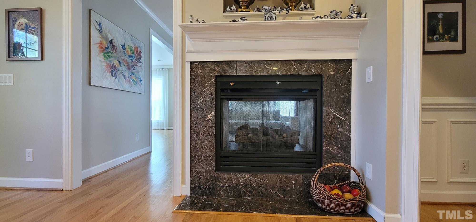 303 Evans Estates Drive Cary, NC 27513 - Photo 14 of 61 a living room with furniture and a fireplace