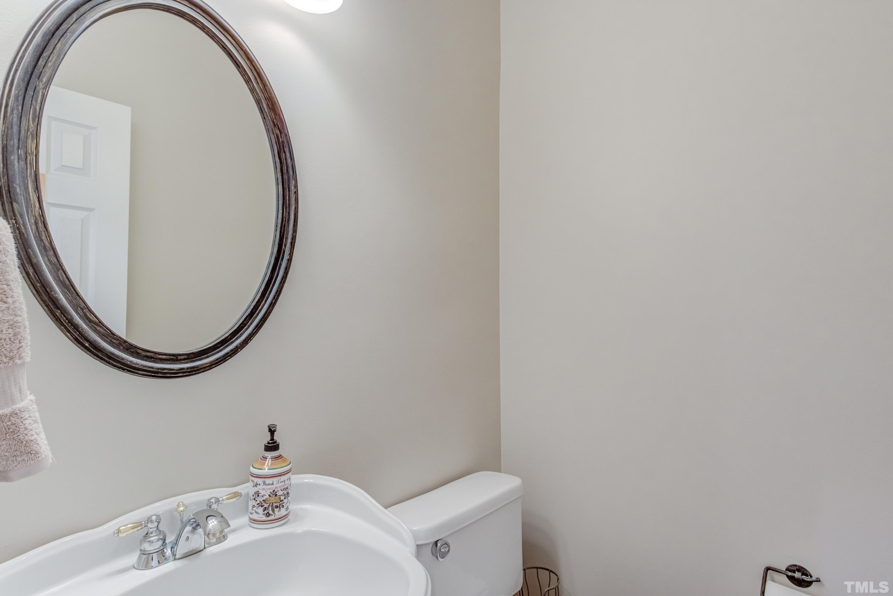 303 Evans Estates Drive Cary, NC 27513 - Photo 46 of 61 a bathroom with a sink and a mirror