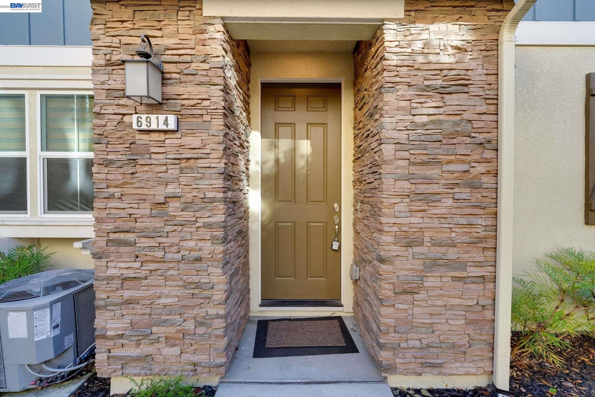 a view of front door of house