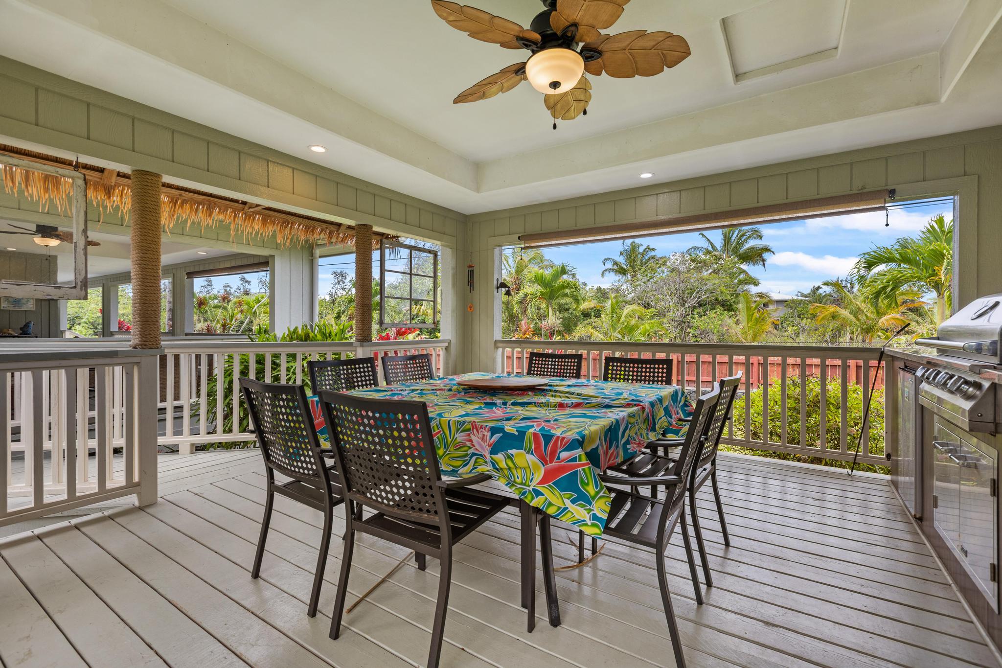 15-1635 Beach Road Keaau, HI 96749 - Photo 19 of 29 a view of a dining room with furniture window and outside view