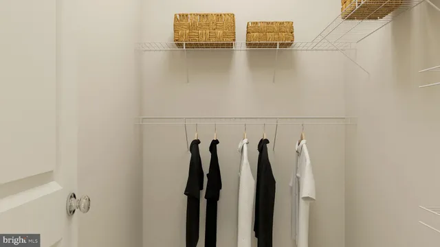 a view of walk in closet