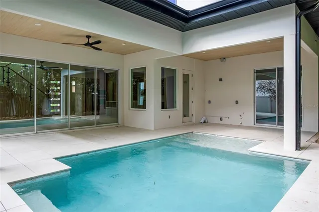 a view of a door in front of a house