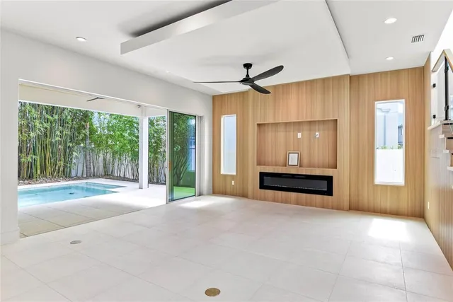 a large windows in an empty room with a large window