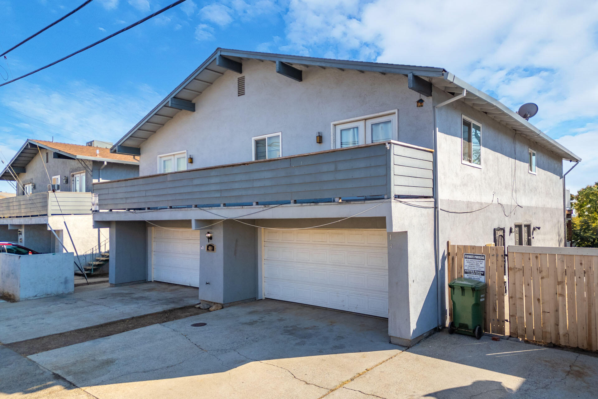 a view of a house with a garage
