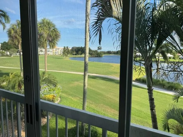 a view of lake from a window
