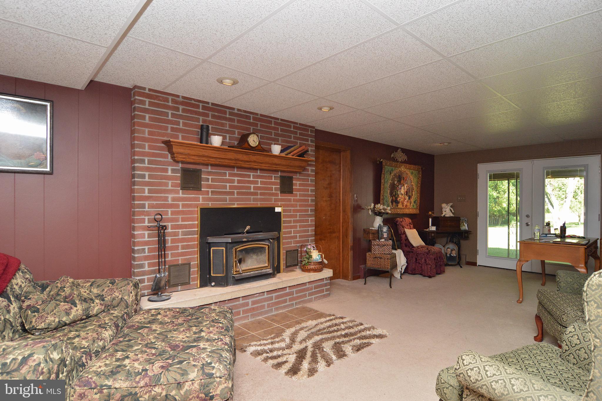 307 North Tulpehocken Road Reading, PA 19601 - Photo 15 of 28 Lower level walk out with fireplace