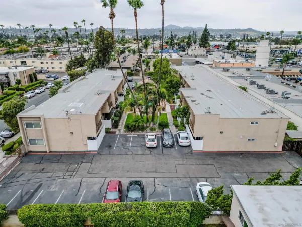 an aerial view of a city