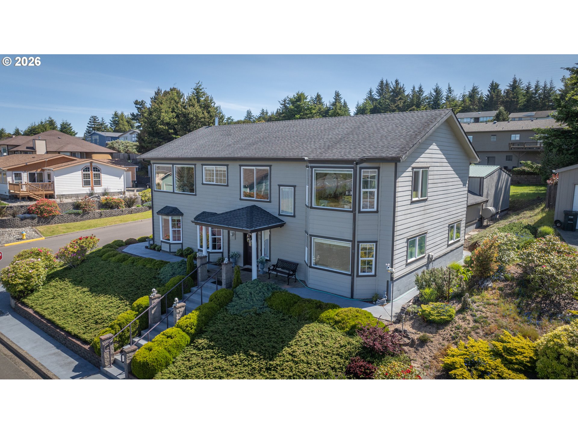 805 Lisa Place Coos Bay, OR 97420 - Photo 40 of 47 a view of a house with a outdoor space