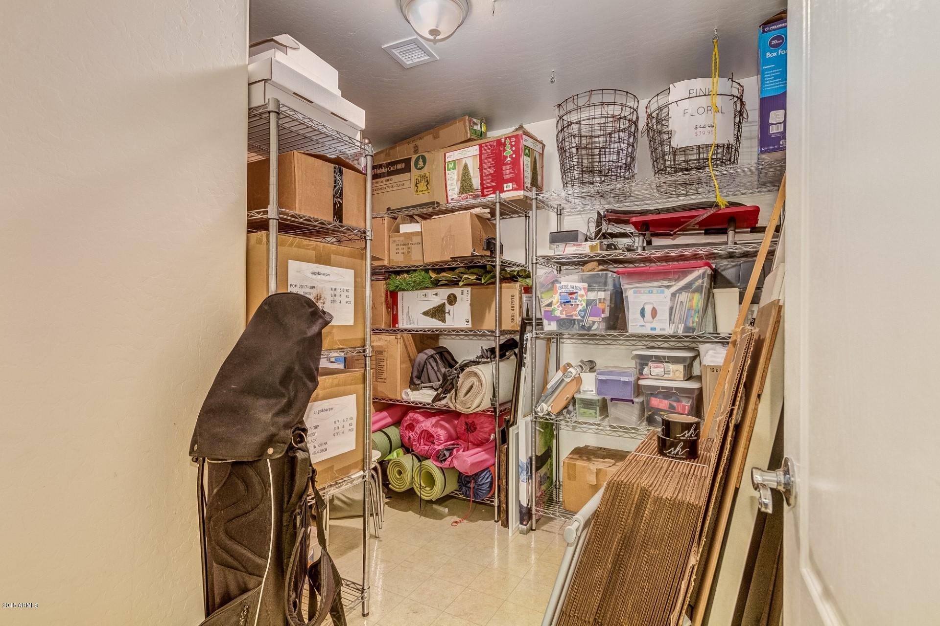 4186 East Blue Sage Road Gilbert, AZ 85297 - Photo 33 of 40 Large Storage Room in Basement