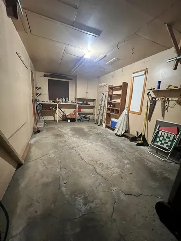 a view of a room with storage and utility