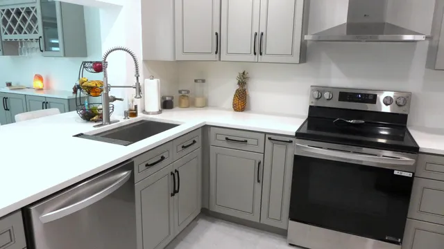 a view of a kitchen with electric appliances