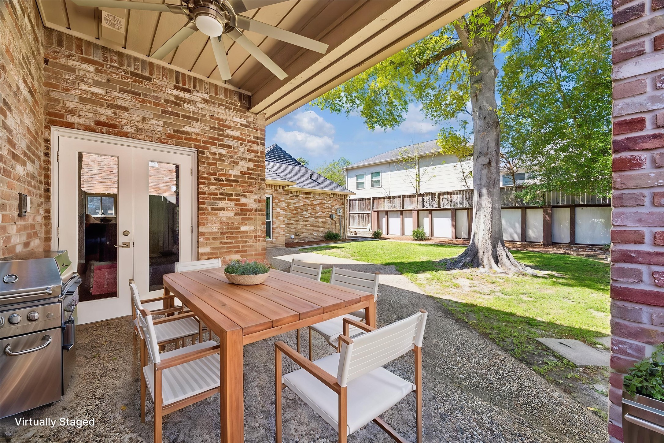 1030 Crossroads Drive Houston, TX 77079 - Photo 37 of 44 Covered patio ideal for year-round outdoor living