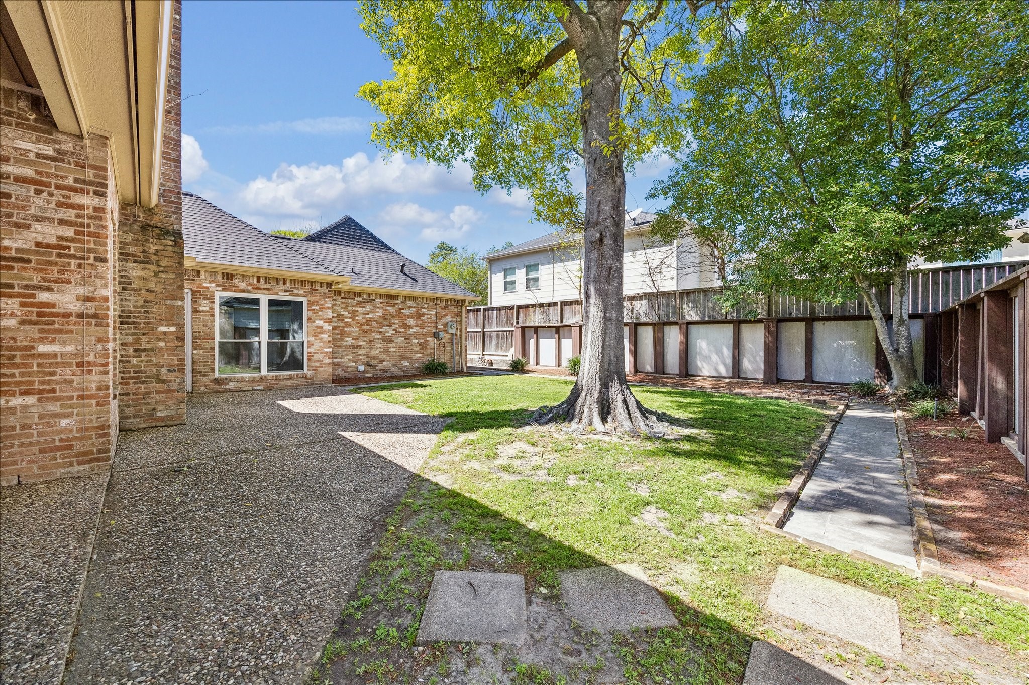 1030 Crossroads Drive Houston, TX 77079 - Photo 38 of 44 Large backyard with ROOM FOR A POOL AND CUSTOM OUTDOOR DESIGN