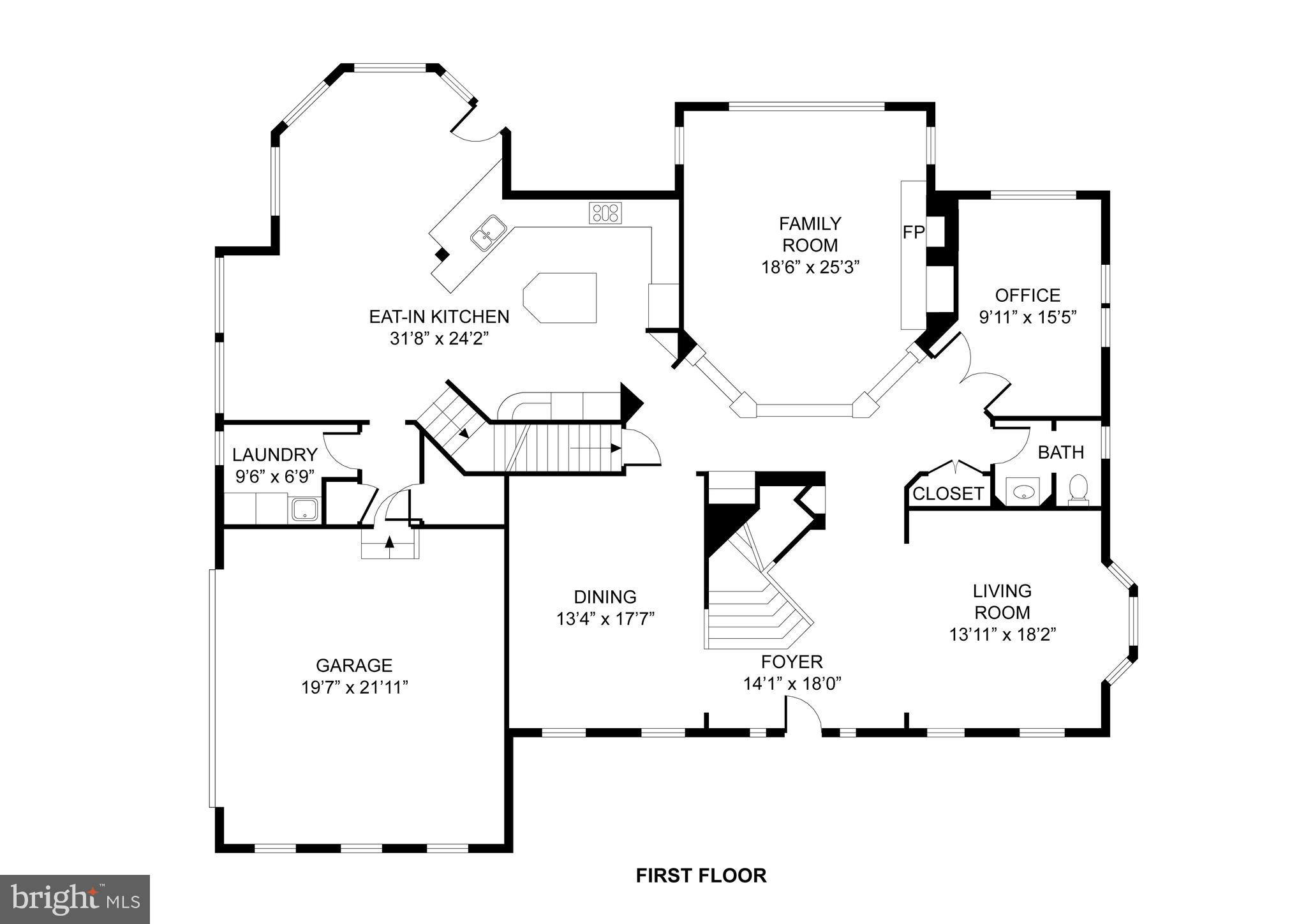 5010 Devin Green Lane Fairfax, VA 22030 - Photo 51 of 53 Main level floor plan