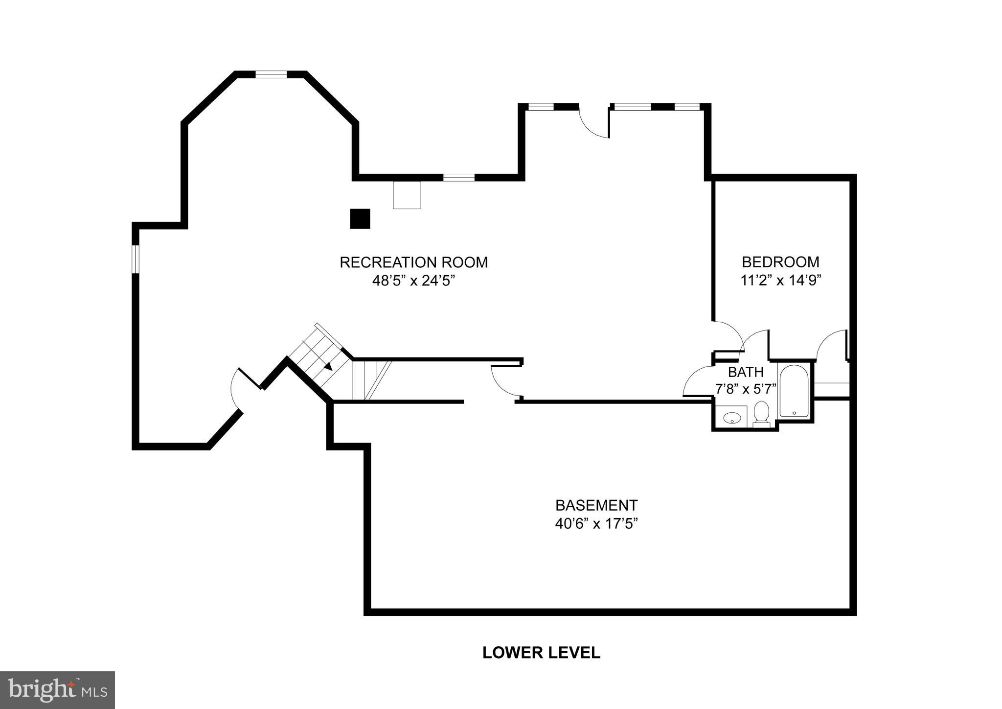 5010 Devin Green Lane Fairfax, VA 22030 - Photo 52 of 53 Lower level floor plan