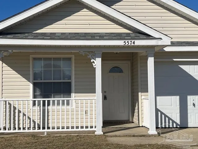 a front view of a house