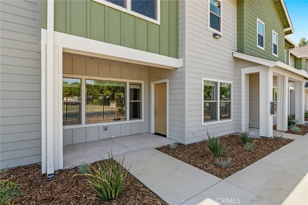 a house view with a outdoor space