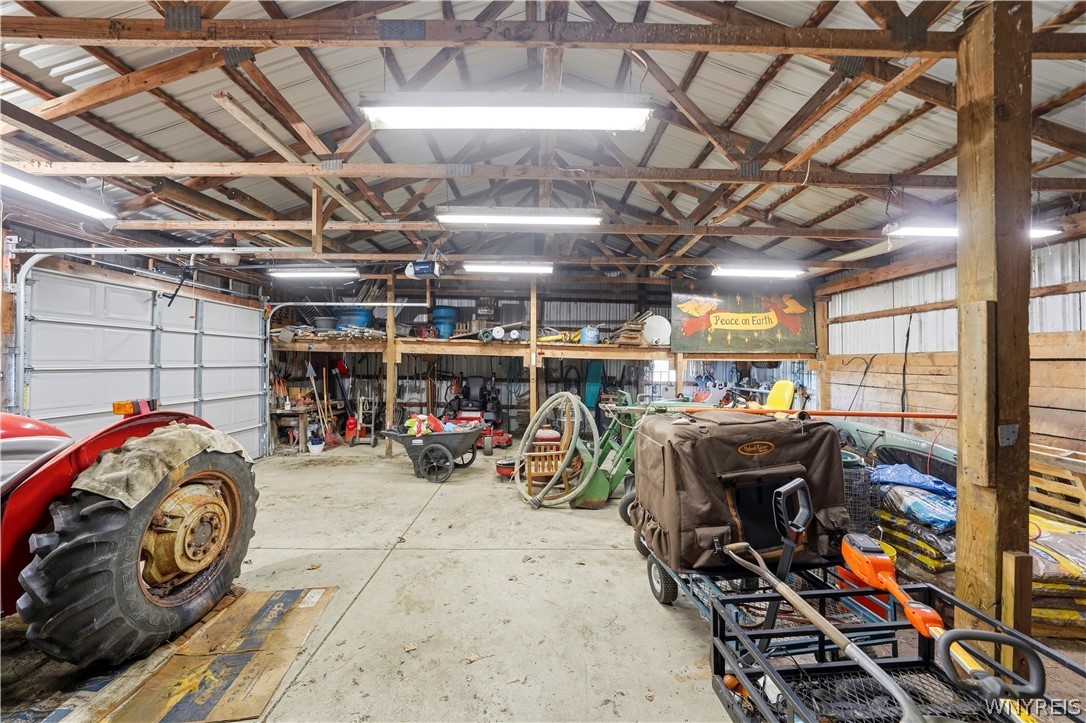 9950 Harper Road Darien, NY 14036 - Photo 12 of 50 Interior pole barn