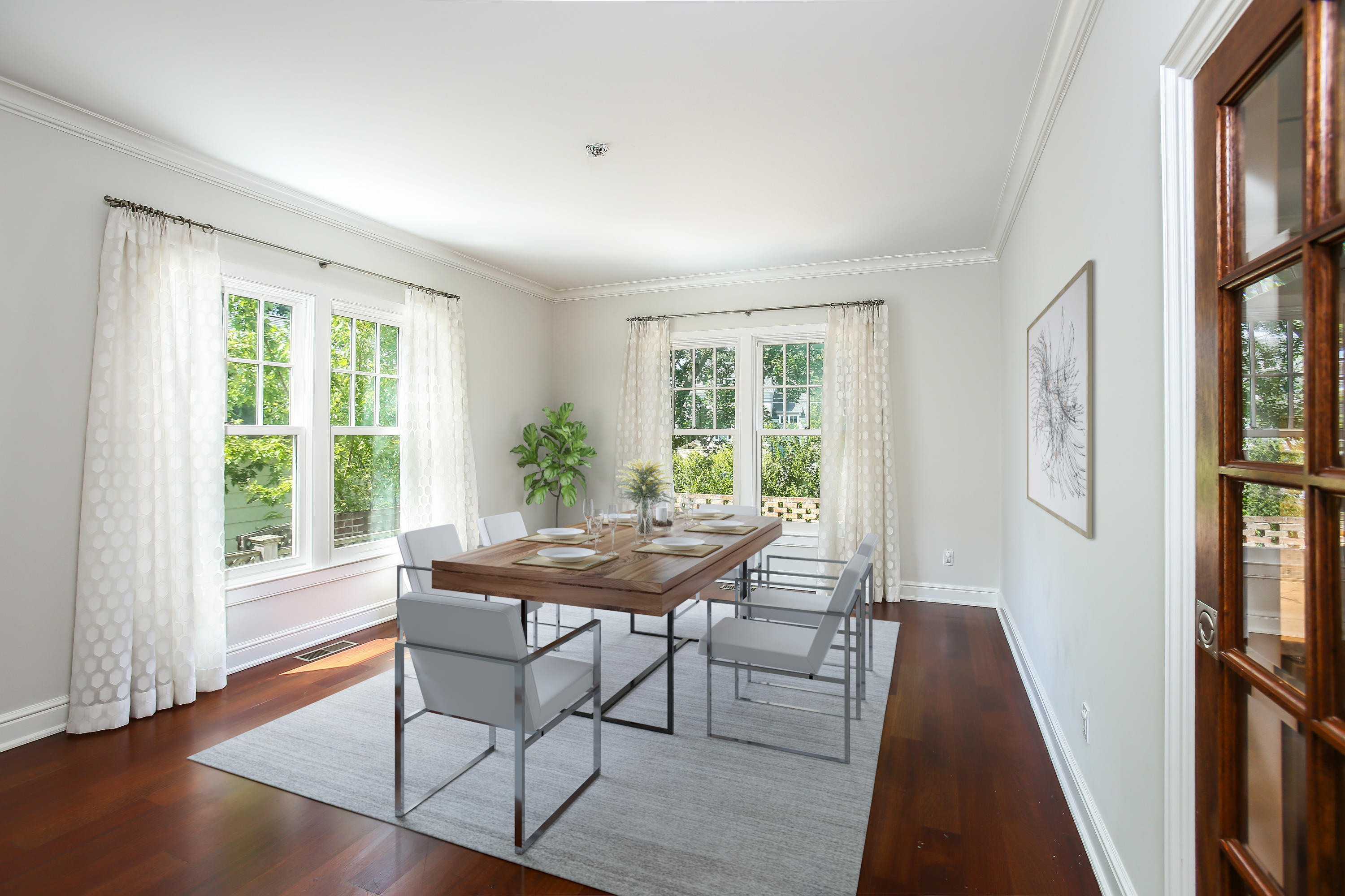 7 Sunwich Road Rowayton, CT 06853 - Photo 8 of 33 a view of a dining room with furniture and a window