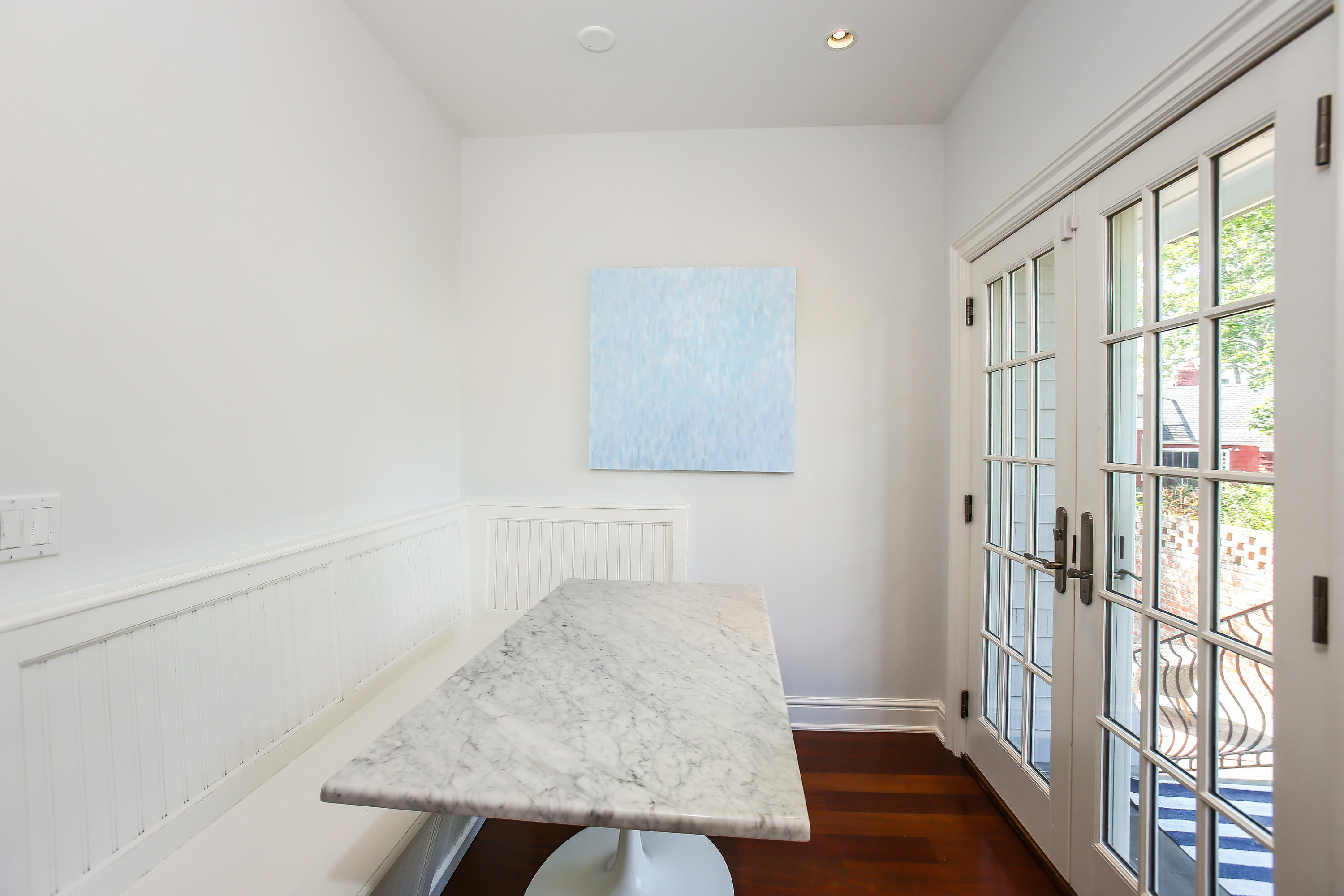 7 Sunwich Road Rowayton, CT 06853 - Photo 9 of 33 a view of hallway with wooden floor and cabinet