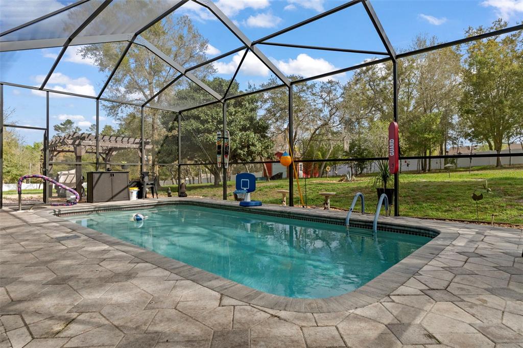 1378 Matthew Avenue Spring Hill, FL 34609 - Photo 31 of 56 a view of a swimming pool with a patio
