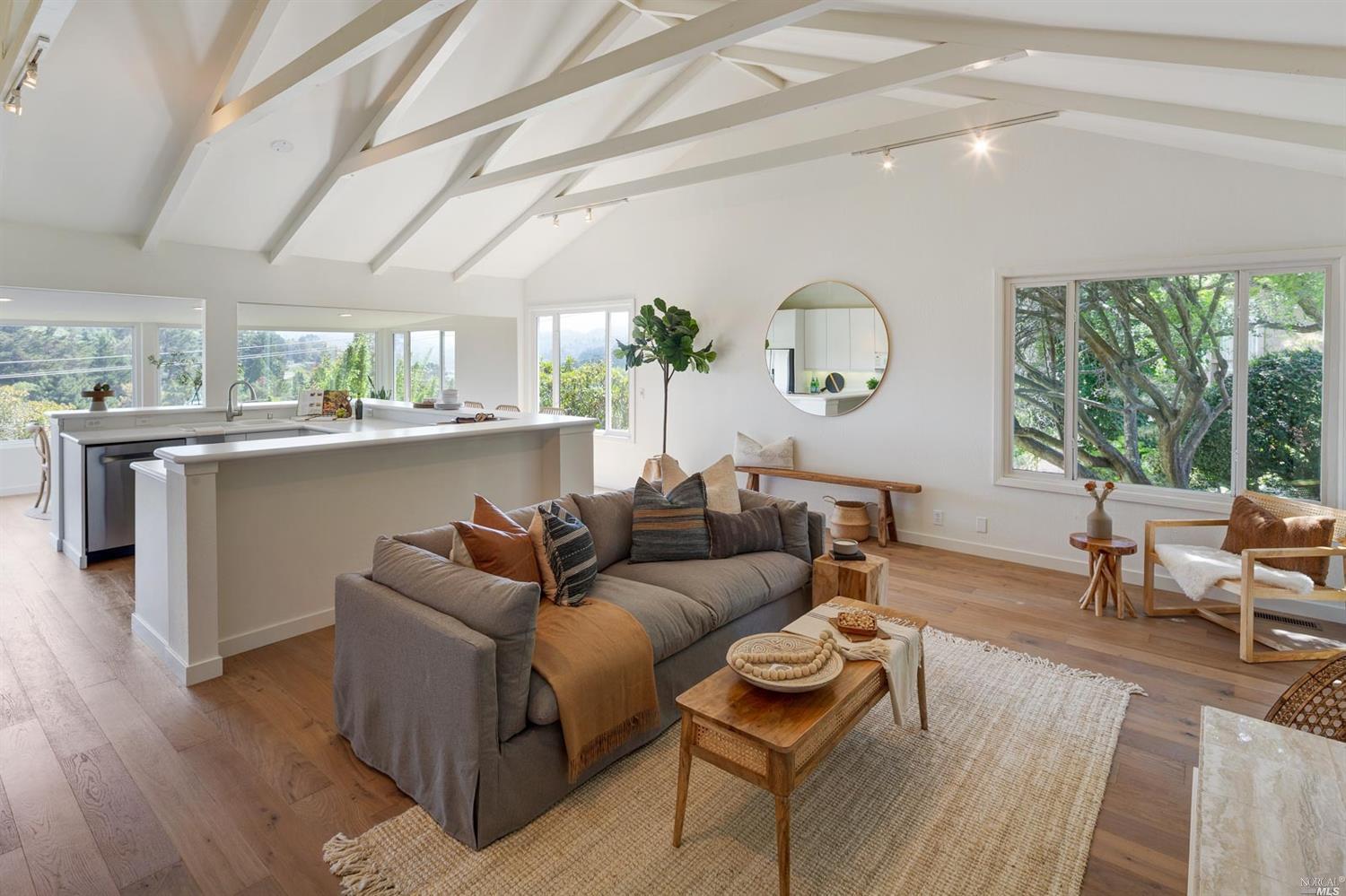 6 Eagle Rock Road Mill Valley, CA 94941 - Photo 1 of 1 Bright and open living, kitchen, and dining room