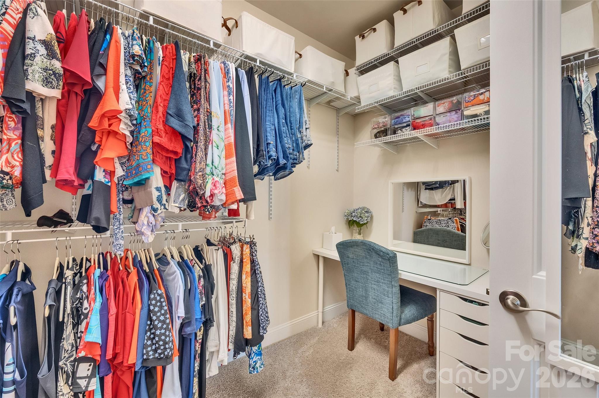 6243 Scuttle Lane Denver, NC 28037 - Photo 22 of 34 a view of walk in closet with clothes and shoes