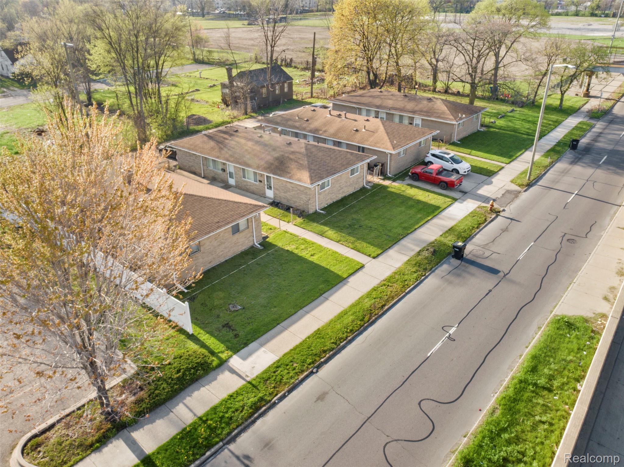 View from above of property