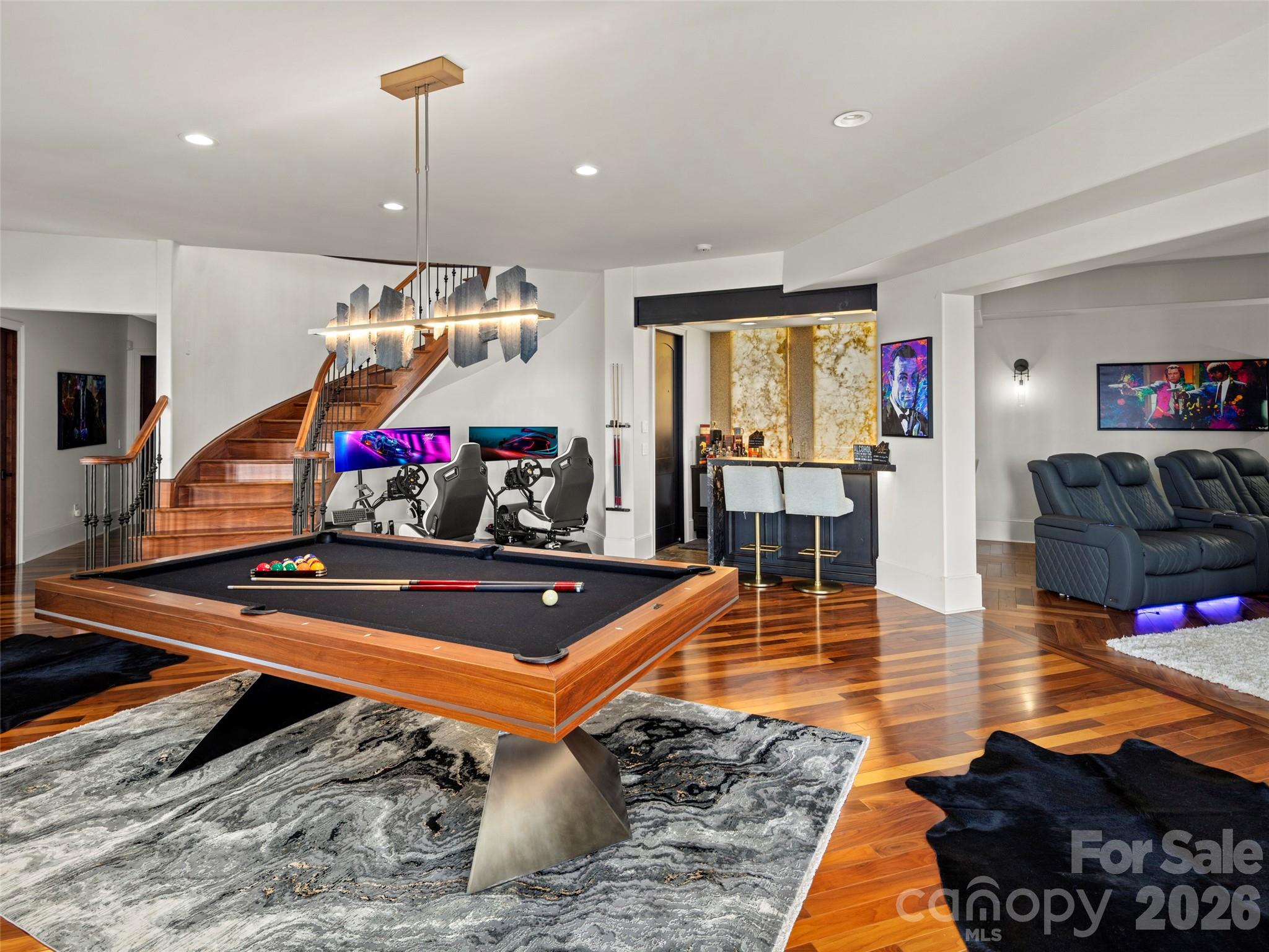 47 Ridge Pine Trail Arden, NC 28704 - Photo 22 of 48 a room with lots of furniture and pool table