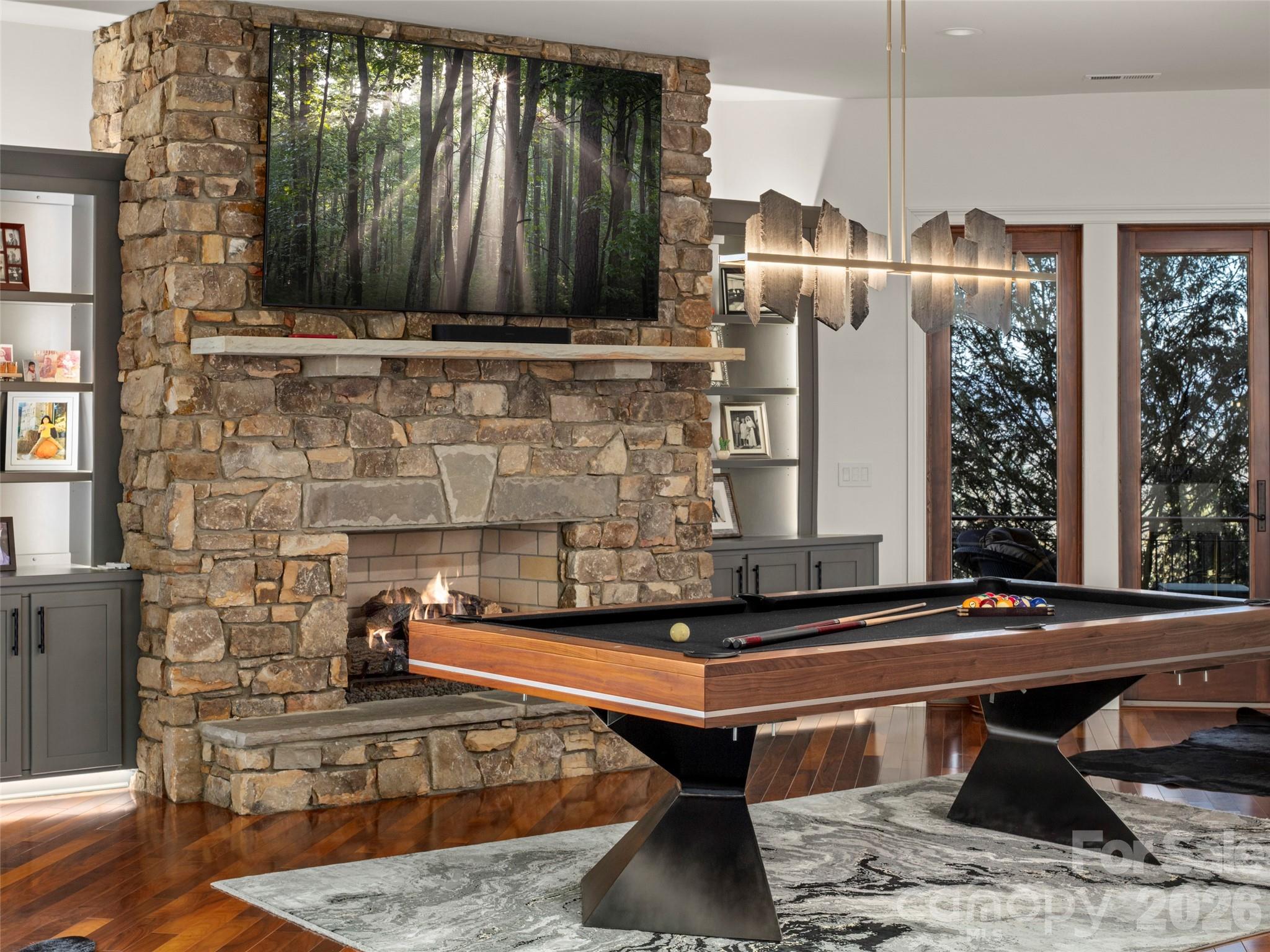 47 Ridge Pine Trail Arden, NC 28704 - Photo 38 of 48 a room with pool table and windows