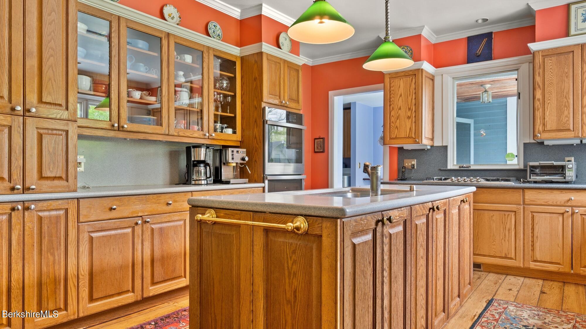 25 Cross Road West Stockbridge, MA 01266 - Photo 12 of 44 a kitchen with stainless steel appliances granite countertop a sink and a cabinets