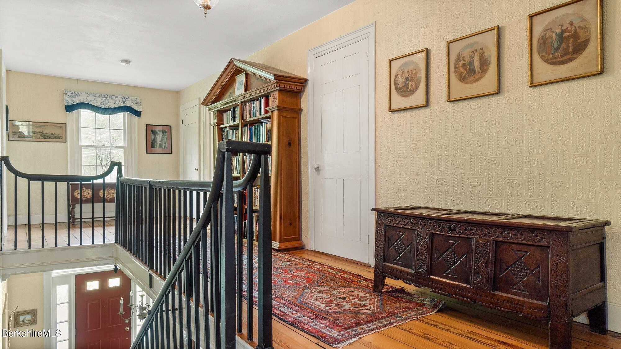 25 Cross Road West Stockbridge, MA 01266 - Photo 19 of 44 a view of a hallway with wooden floor and entryway
