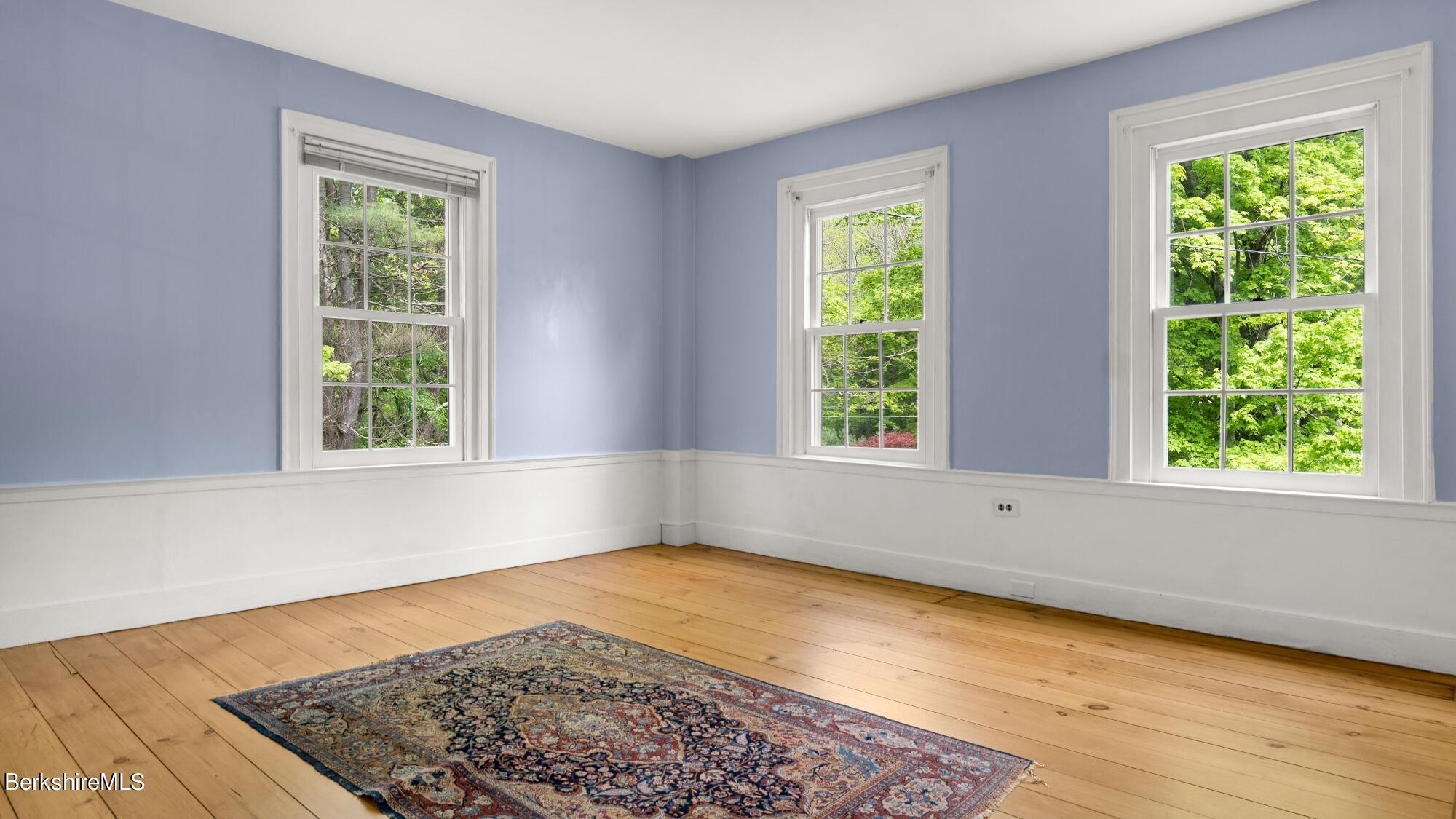 25 Cross Road West Stockbridge, MA 01266 - Photo 33 of 44 a view of an empty room with wooden floor and a window