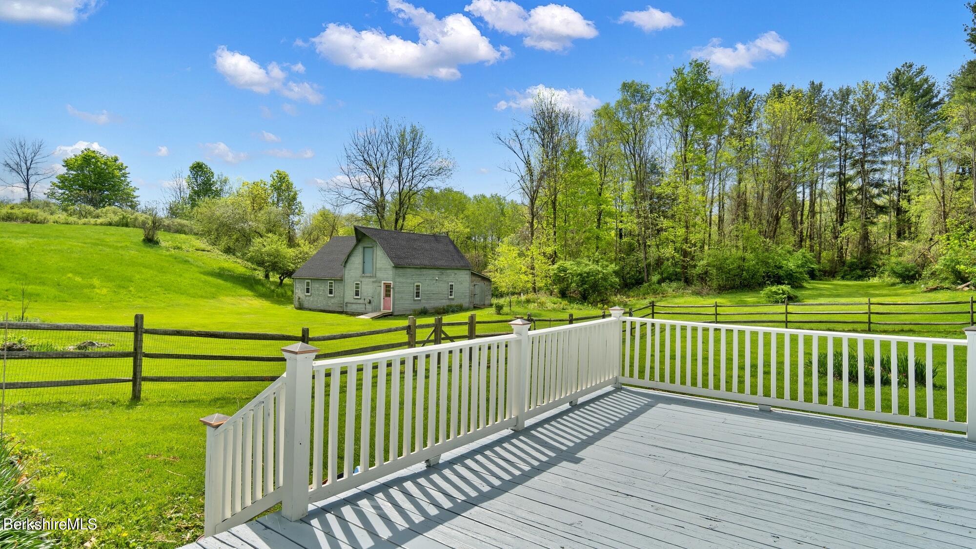 25 Cross Road West Stockbridge, MA 01266 - Photo 41 of 44 a view of a balcony with a yard