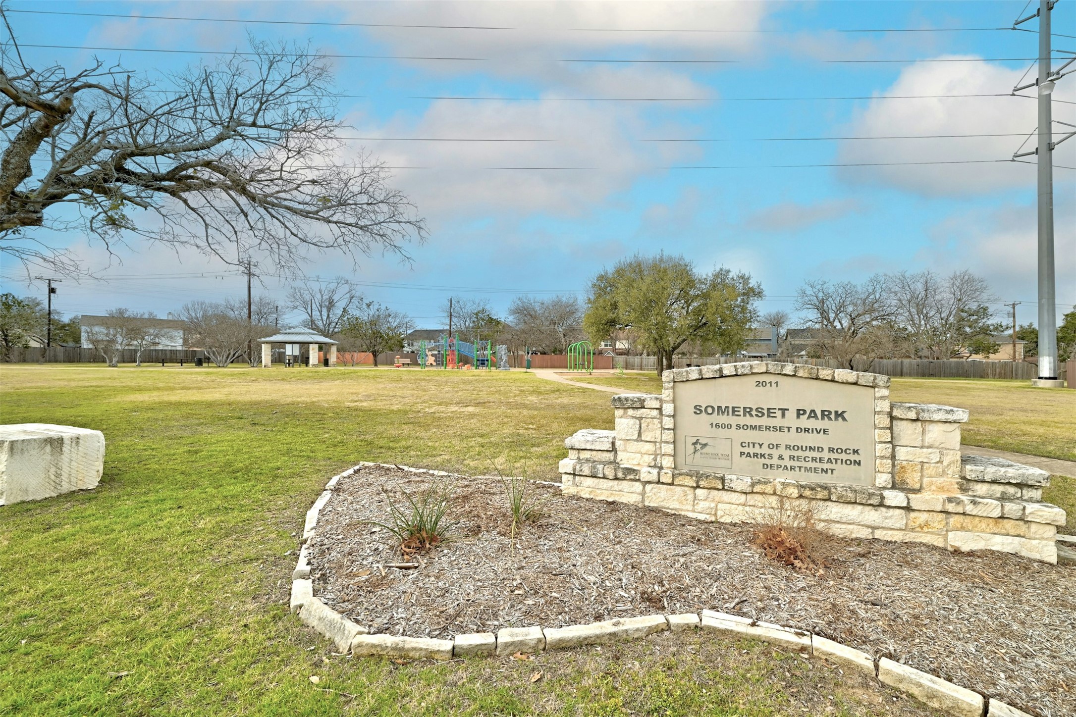1807 Hollow Tree Boulevard Round Rock, TX 78681 - Photo 38 of 40 a view of a yard with an outdoor space