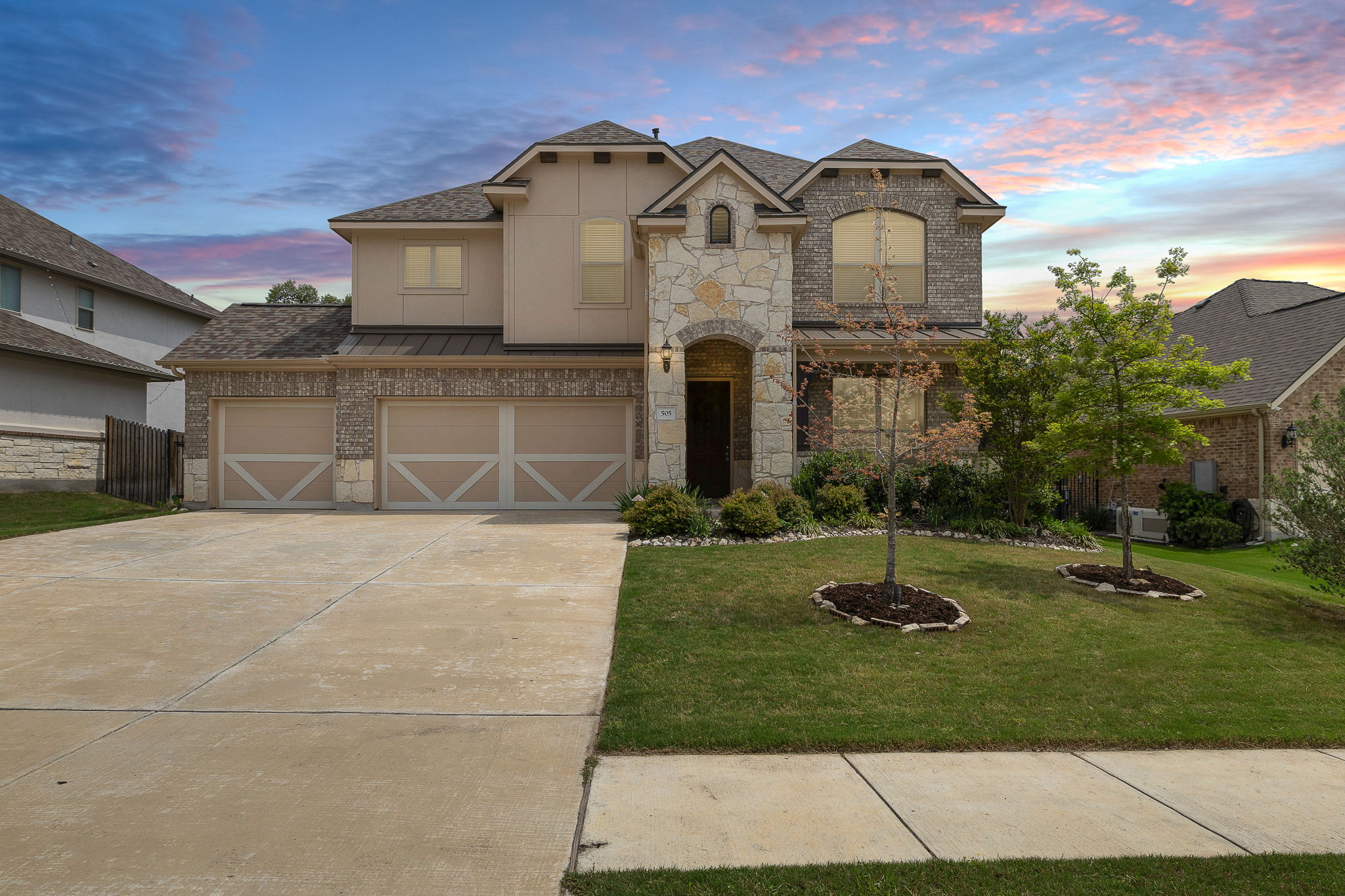 505 Merlin Lane Leander, TX 78641 - Photo 1 of 1 3 car garage with lovely landscaped yard