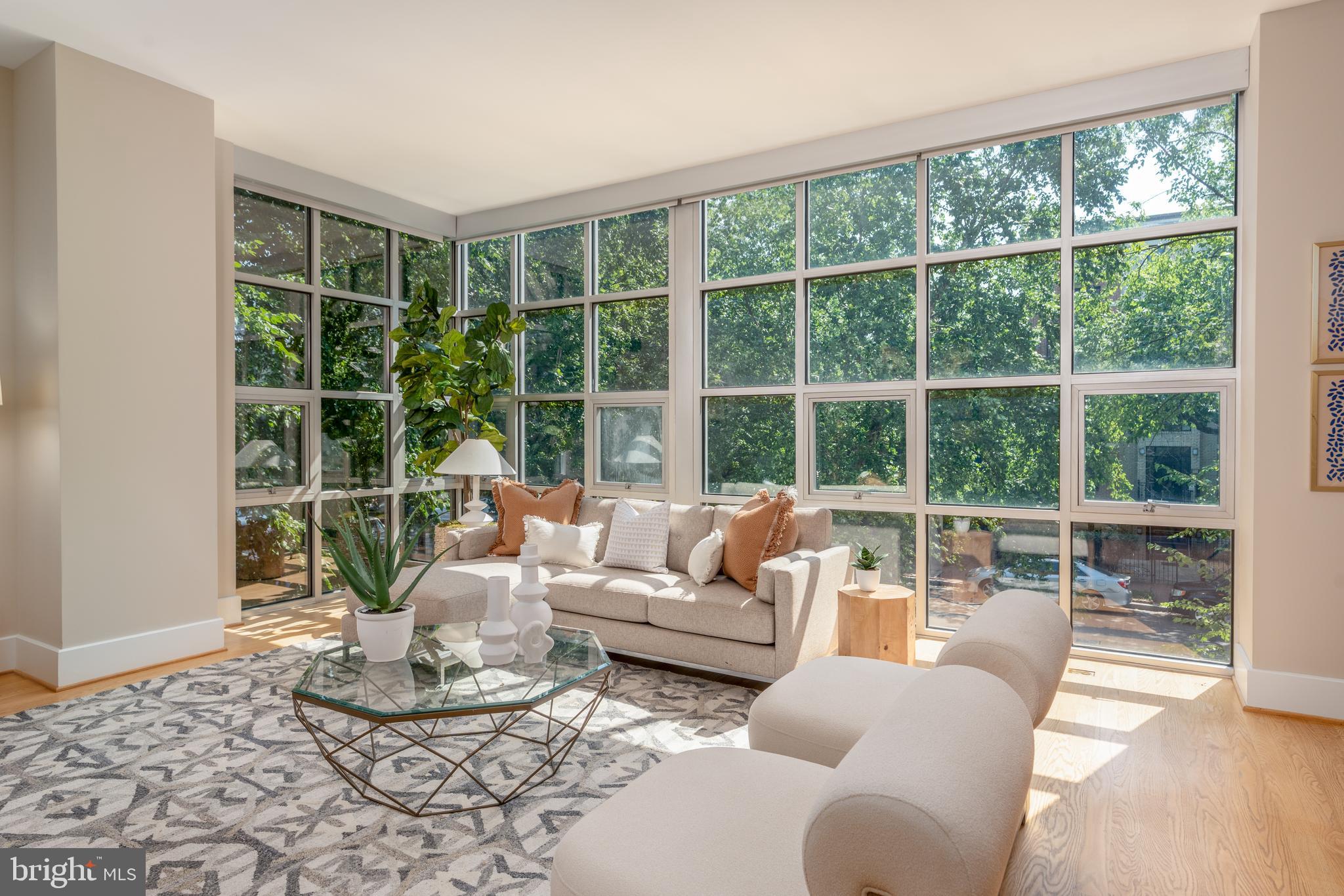 2100 11th Street Northwest, Unit 201 Washington, DC 20001 - Photo 14 of 38 a living room with furniture and a window