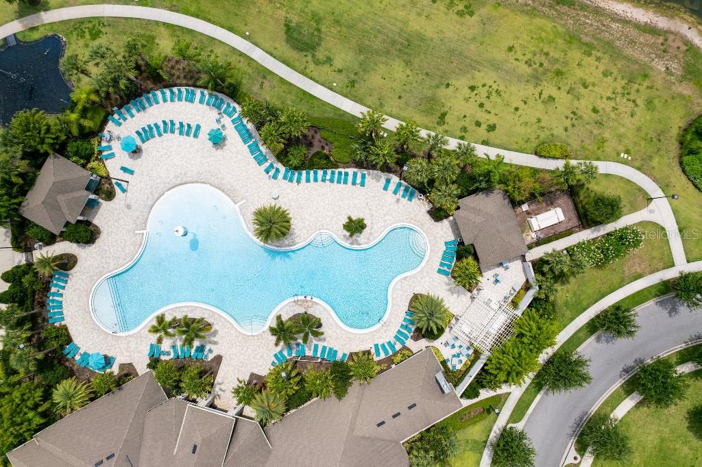 17936 Adrift Road Winter Garden, FL 34787 - Photo 37 of 44 an aerial view of a swimming pool