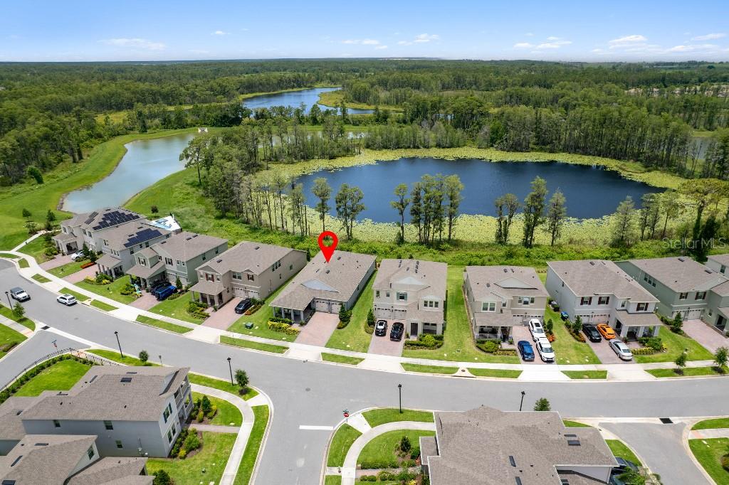 17936 Adrift Road Winter Garden, FL 34787 - Photo 4 of 44 an aerial view of residential houses with outdoor space and swimming pool
