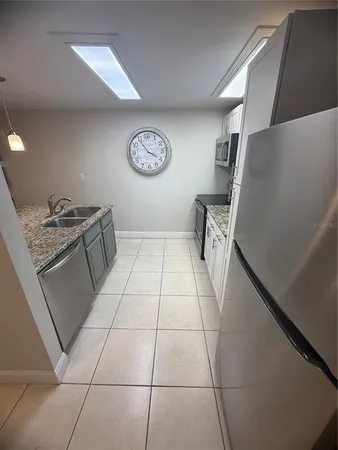 a view of kitchen and window