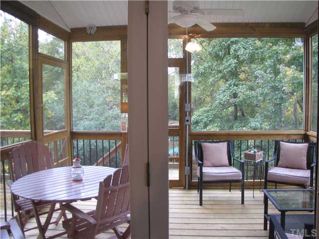 1512 Patterson Grove Road Apex, NC 27502 - Photo 11 of 25 There are 2 exits to the deck and the screened porch. Both of them are high quality French Doors.