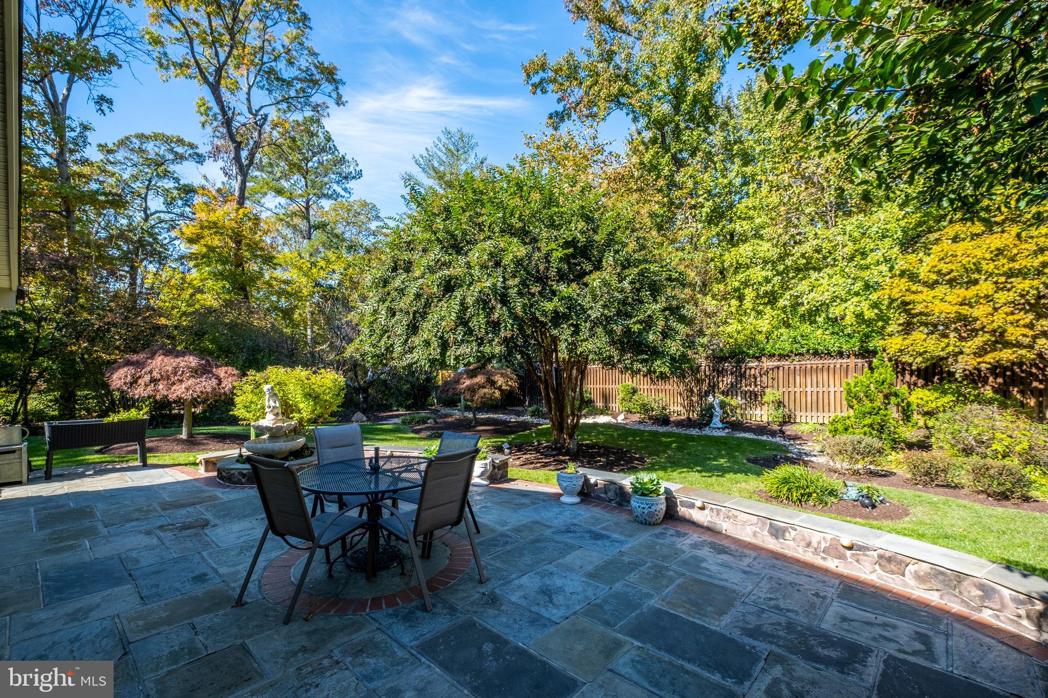 3908 Belle Rive Terrace Alexandria, VA 22309 - Photo 27 of 50 Hardscaped and beautifully landscaped rear yard
