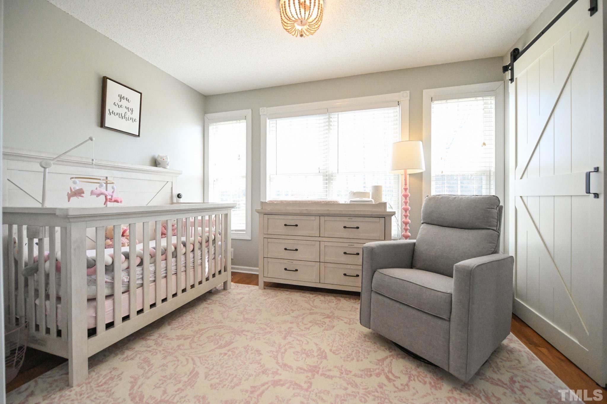 4071 Bizzell Grove Church Road Princeton, NC 27569 - Photo 33 of 53 a living room with furniture a baby crib and a window