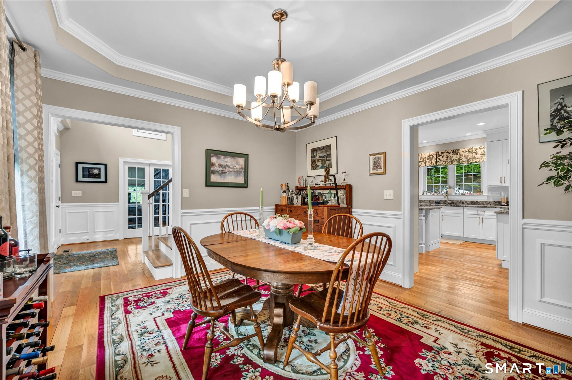 16 Sweetheart Mountain Road Canton, CT 06019 - Photo 6 of 40 a view of a dining room with furniture and wooden floor
