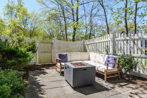 a outdoor space with furniture