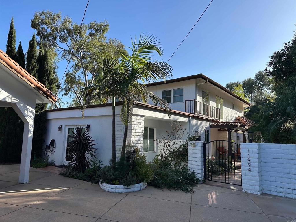 a front view of a house