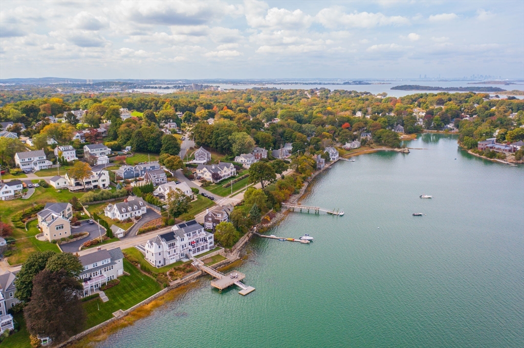 171 Otis Street Hingham, MA 02043 - Photo 4 of 29 an aerial view of residential building with outdoor space