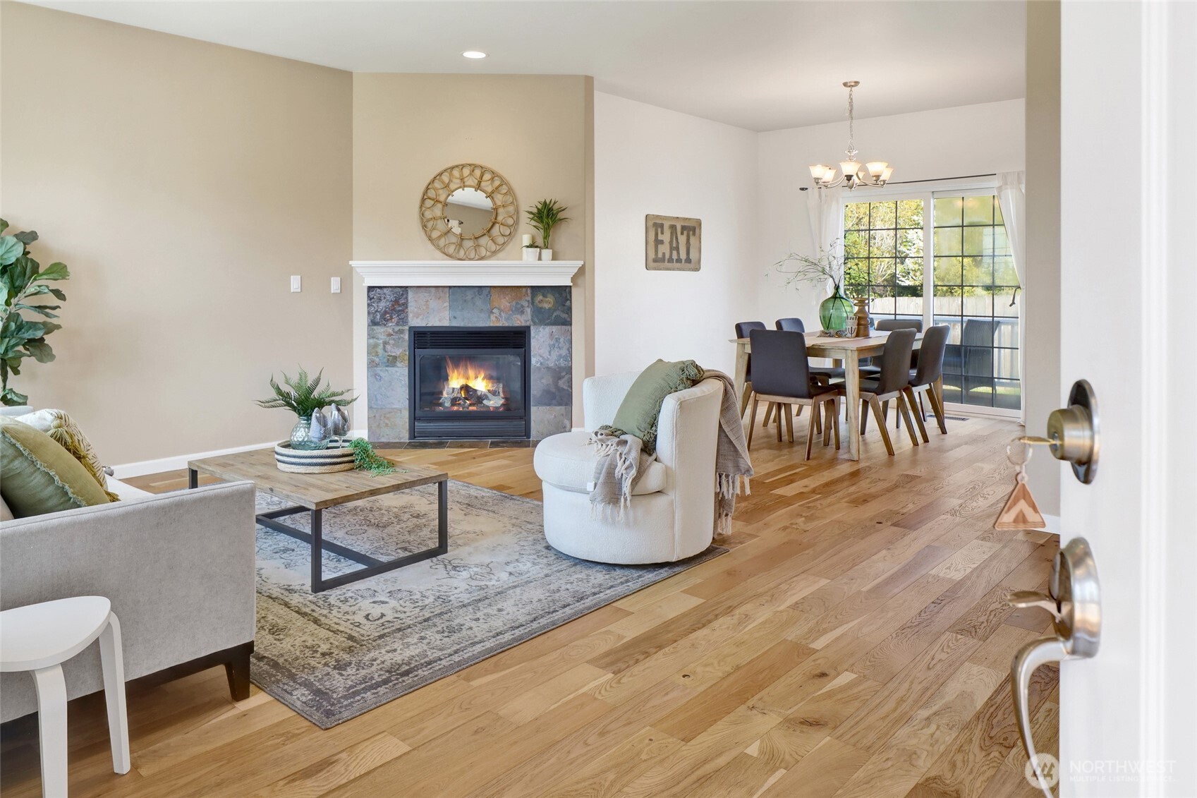 940 Nevada Street Bellingham, WA 98229 - Photo 2 of 31 a living room with furniture and a fireplace
