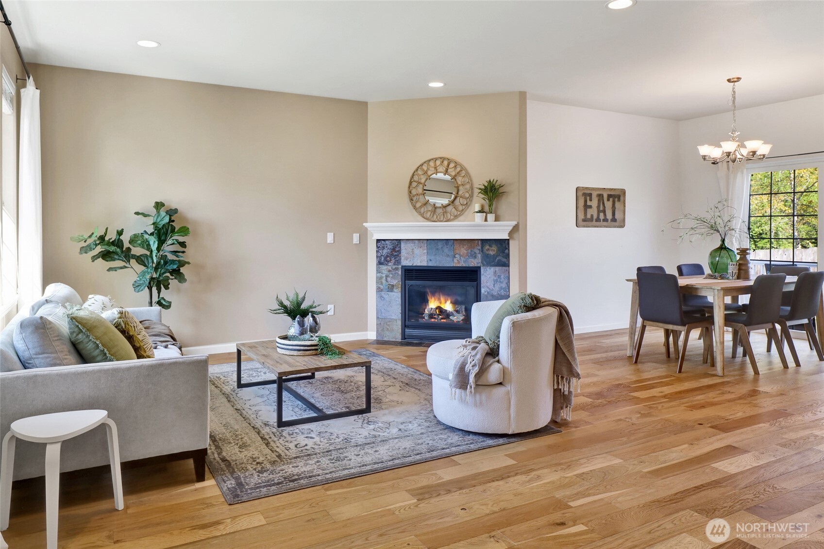940 Nevada Street Bellingham, WA 98229 - Photo 3 of 31 a living room with furniture and a fireplace