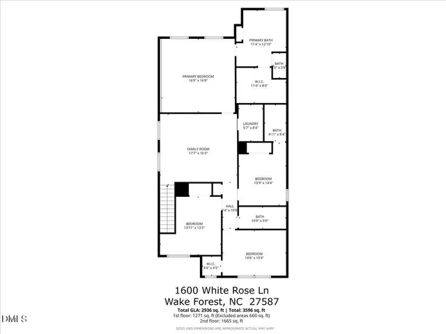 $550,000 | 1600 White Rose Lane, Wake Forest, NC 27587